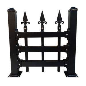 China Classical Ornamental Cast Iron Fence European Style For Decorations wholesale