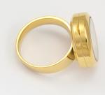 316L Stainless Steel Floating Charm Memory Living Locket Ring TGLR011