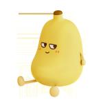 Cute Banana Cartoon Fruit LED Night Light Silicone Lamp Touch Sensor Timing USB