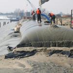 Black Woven Geotextile Geotube Dewatering Bags For Sludge Dewatering Filter