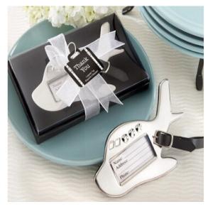 China New creative promotion gift product wedding gift plane luggage tag label wholesale