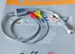 Snap Electrode Holter ECG Cable 2 Leads Medical Device Accessories For Patient