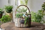 wicker basket manufacturer wicker garden basket willow plant baskets stock fast