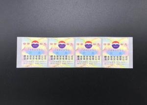 China Anti Counterfeit Adhesive Label Sticker With Bossom Flower Pattern SGS RoHS wholesale