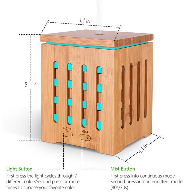 Ultrasonic 200ml Real Bamboo Fragrance Diffuser