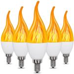 E14 Outdoor Courtyard Led Flame Light Bulb 1500k 2w Fire Looking Light Bulbs