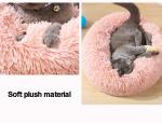 Donut Round Plush Dog Bed