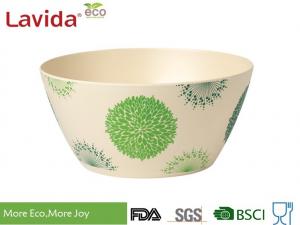 China Large Disposable Biodegradable Natural Bamboo fibre Bowl Round Shape Melamine Soup Serving bowl Plastic Soup bowl wholesale