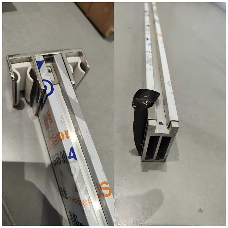 Stainless Steel 304 Material, Shower Room Bathroom Glass Door Pulley Style Accessories