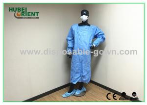 China Green Or Blue Medical Sterile Packing Disposable Surgical Gowns Of Knitted Wrist wholesale