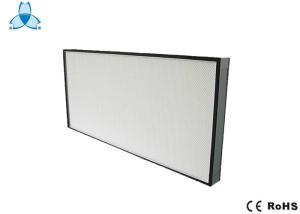 China Mini Pleated Panel Hepa Air Filter Polyurethane Sealant Rubber , Fiberglass Media wholesale