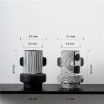 Home decor accessories mini small nordic ornament black ceramic vase modern home