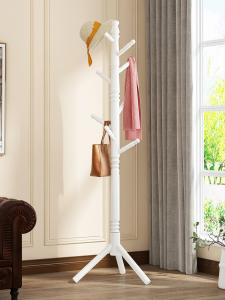 China Sturdy Triangle Tree Wood Coat Rack Hanger Stand for Entryway wholesale