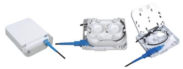 1 Port 1pc Sc/Lc Fiber Optical Faceplate , Fiber Optic Distribution Box 115*86