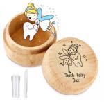 Tooth Fairy Box Wooden Box Souvenir Dropped Tooth Keepsake Storage Box Gift for