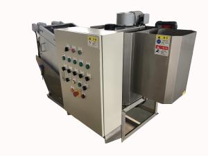 China 0.3KW SS304 Sludge Dewatering Equipment 2000mg/L Screw Type Sludge Dehydrator wholesale