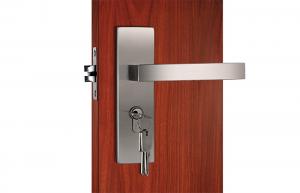 China 304 Stainless Steel Latches / Stainless Steel Door Lockset 3 Same Brass Keys on sale