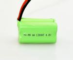 NiMh AA Battery 1300mAh 4.8V For Emergency Lighting 70 Degree Working Temperatur
