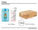 750ML kids children and baby food flask ,stainless steel kids school thermal