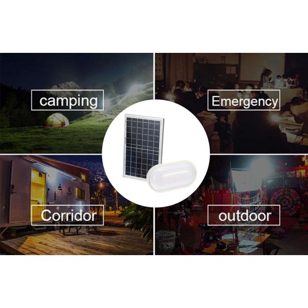 Eco - Friendly Balcony Solar LED Ceiling Light Discharging Time 5~7 Hours 4000K