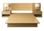 Easy To Clean Commercial Hotel Furniture , E1 MFC Board Health Apartment Bed
