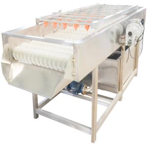 China Parallel Roller Seafood 800kg Fruit And Vegetable Washer Machine wholesale
