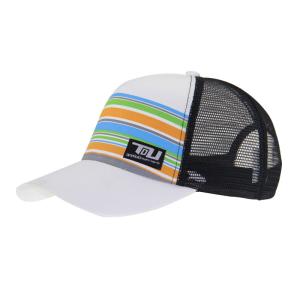China One Size Mid Profile Trucker Hat Colorful Trucker Hats Customed Stripes Printing wholesale