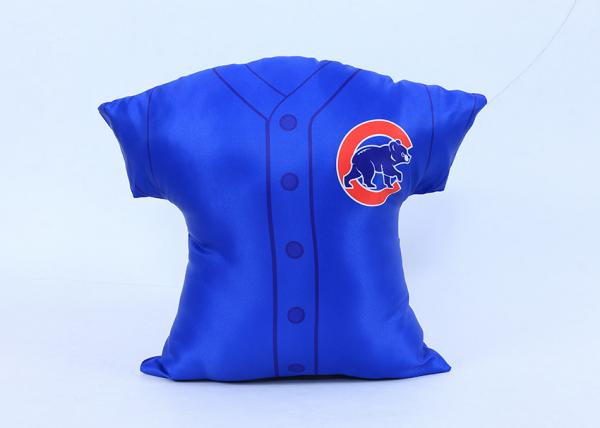 Quality Invisible Zipper Sport Fans Decorative Cushions Pillows Jersey Shape Breathable for sale