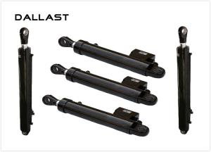 China Welded Hydraulic Cylinders Double Acting Chrome , Hydraulic Oil Cylinder wholesale