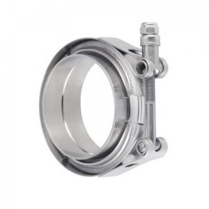 China Male Female 304 Stainless Steel Pipe Fittings Flanged V Band Clamp wholesale