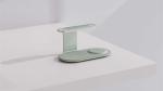 Aluminum Alloy 3-in-1 Night Light Wireless Charger Stand with 15W/10W/7.5W 5W
