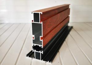 China SGS 2.0mm Wood Grain Window Aluminum Profile Extrusions wholesale