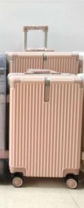 China Cabin Case Business Travel Luggage 20 24 Inch Portable ABS Unisex Aluminum Frame Suitcase wholesale