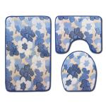 OEM ODM Three Piece Bathroom Rugs Toilet Tank Cover Set Washable