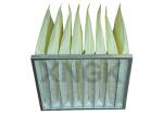 Synthetic Media Pocket Air Filter V Shape Galvanized Steel Frame