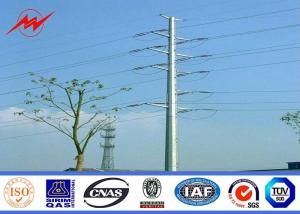 China 17m Column Galvanized Steel Power Pole For Overhead Transmission Line wholesale