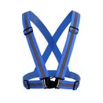 Bicycle Custom Embroidered Reflective Belts Fluorescent Yellow Stretch Vest