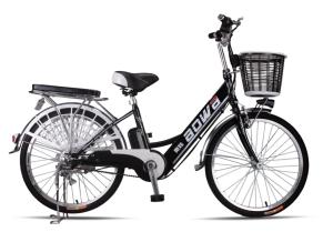 China 48V Womens Hybrid City Lithium Bicycle , Electric Assisted Bicycle With Electric Motor wholesale