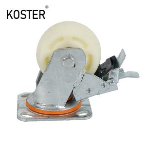 China Customized Request Auto Lock Caster Wheels for Air Cooler Electrical Brake Caster wholesale