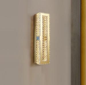 China Rustproof Contemporary Gold Crystal Wall Sconce Lighting Electroplating Polishing wholesale