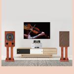 Fidelity 3-Way Wireless Music Bookshelf Speakers with Booming Bass and Modern
