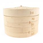 10 inch Handmade Bamboo Steamer Customized Logo Acceptable from Vietnam