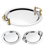 Stainless steel Cake tray/display plate tray/Buffet salad plate/Cold dish for