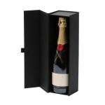 Luxury Gift Packing Boxes Black Single Wine Glass Packaging Boxes Recyclable