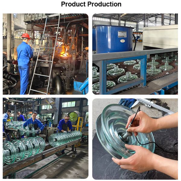 U100BLP Custom Powerline Insulators Professional Electrical Glass Insulator For Coastal Transmission Lines