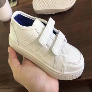 China Stockpapa Girls White Velcro Trainers Kids Casual Dress Shoes Size 25 To 30 wholesale