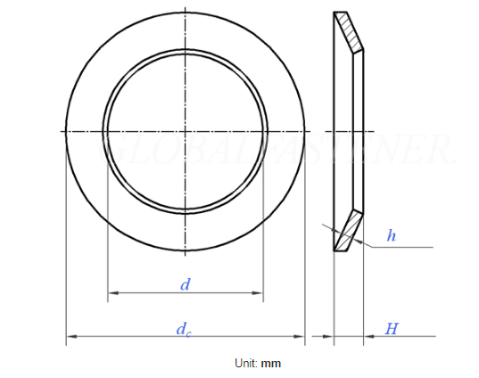 Stainless Steel Conical Spring Lock Washer 65Mn Material For Bolt Connection DIN6796