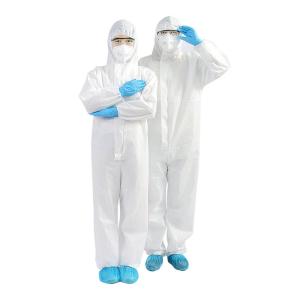 China Liquid Repellent Level 3 Non Woven Disposable Coverall With Hood wholesale
