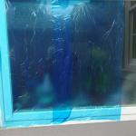 Temporary Window Glass Adhesive Protective Film In 100mm - 1800mm Width