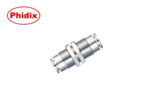 China Insert-Type Pneumatic All-metal Connectors Union Bulkhead Thread Fittings wholesale